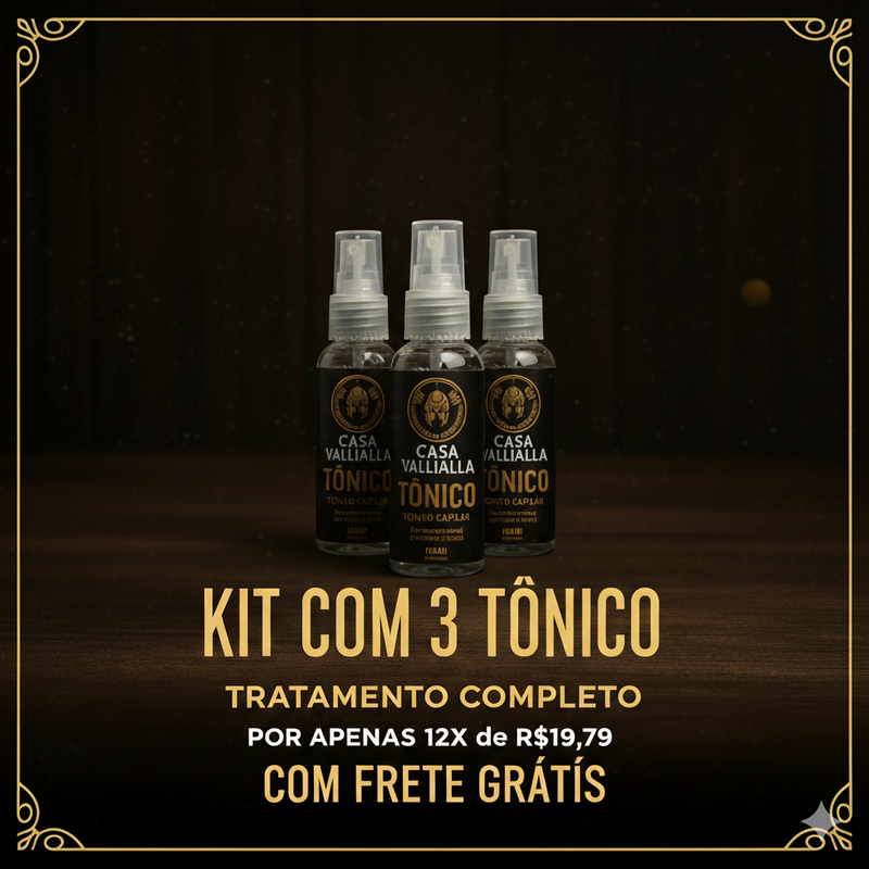 KIT TONICO CAPILAR - TRATAMENTO COMPLETO